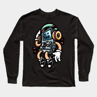 Cartoon Gameboy Long Sleeve T-Shirt